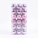 Decoração De Natal / 4cm 36 Peças Bolas Coloridas De Natal Com Glitter