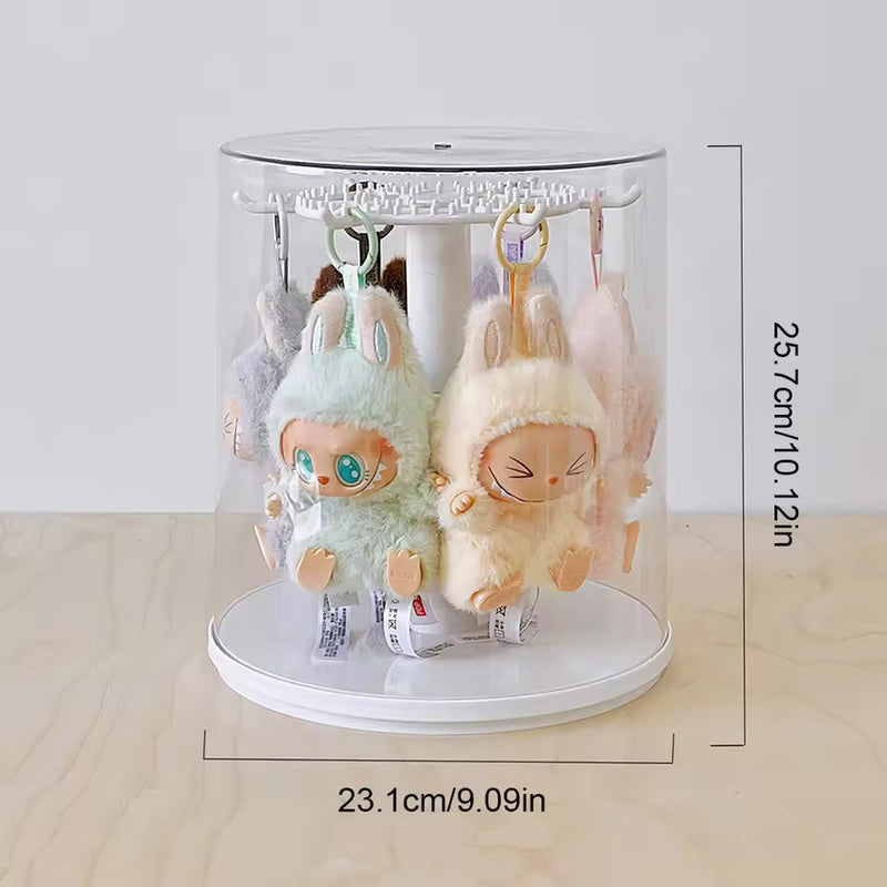 Caixa Rotatória de exibição de pingente Labubu