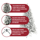 Árvore de Natal Nevada Sem Led