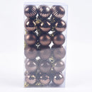 Decoração De Natal / 4cm 36 Peças Bolas Coloridas De Natal Com Glitter