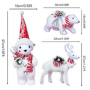 🦌 Decoração de Natal - Bonecos de Rena e Urso