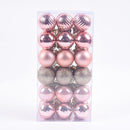 Decoração De Natal / 4cm 36 Peças Bolas Coloridas De Natal Com Glitter