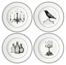 Conjunto de pratos de sobremesa Halloween - 4 Peças