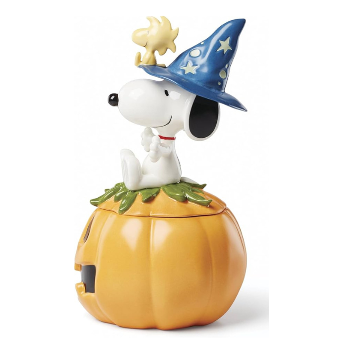 Pote de doces coberto com tema de Halloween assombrado