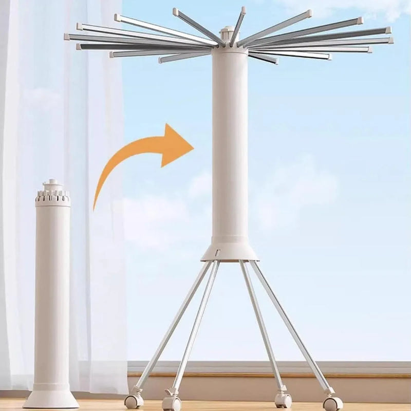 Varal Portátil Dobrável Para Roupas - Com 16 hastes