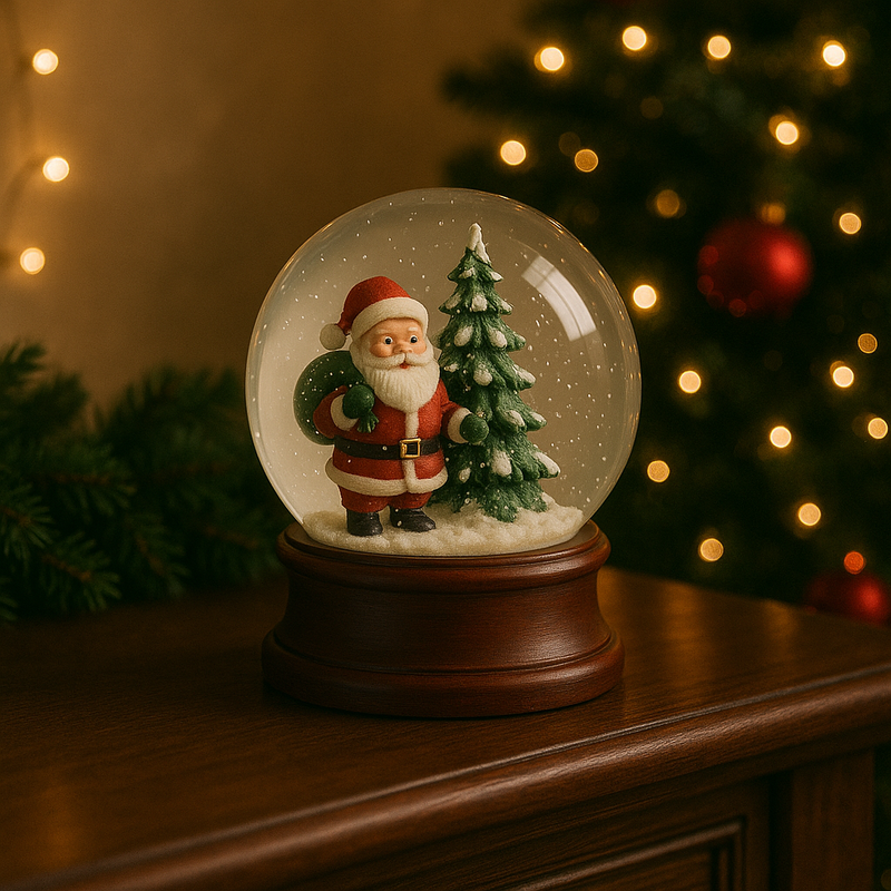 Globo de Neve Natalino Papai Noel