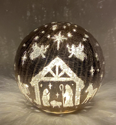 Cenário Iluminado em Esfera - Nascimento de Jesus