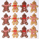 Decoração de árvore de Natal Pingente Gingerbread Man 25 Peças