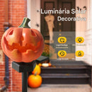 Kit Luminária Solar Abóbora Decorativa - Halloween