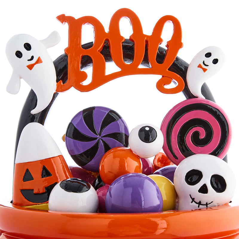 🎃 Balde Abóbora "Boo" com LED – Happy Haunting