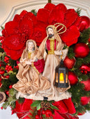 Guirlanda De Natal Sagrada Família C/ Led 50cm