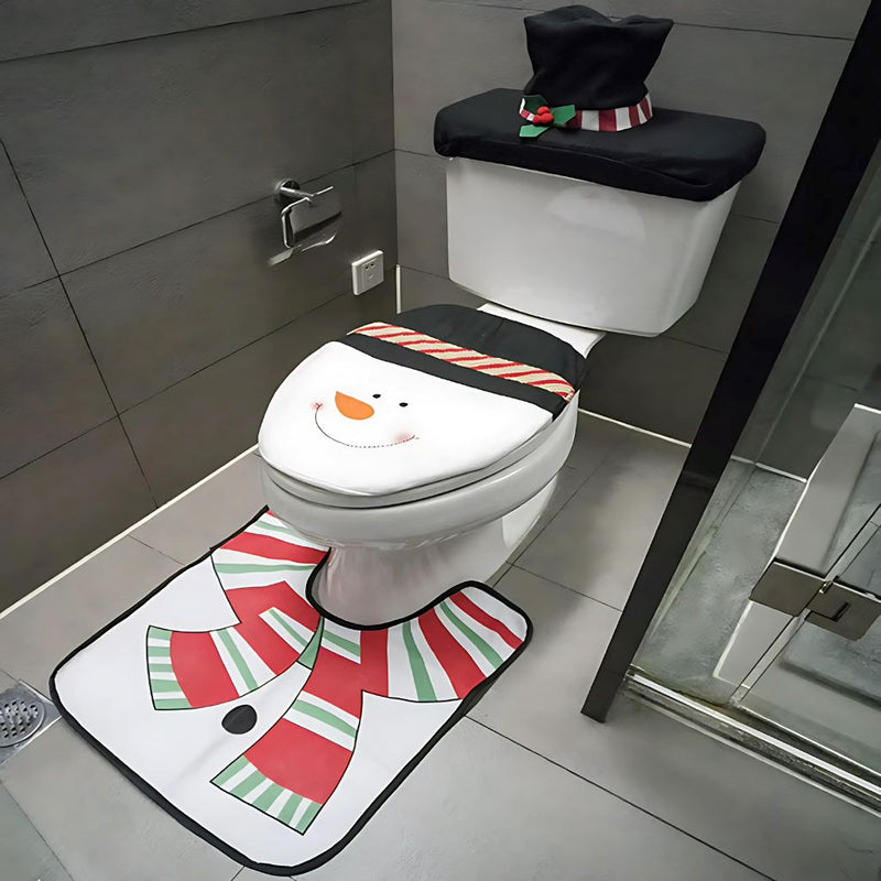 Kit de Decoração de Natal para Banheiro