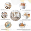 Varal Portátil Dobrável Para Roupas - Com 16 hastes