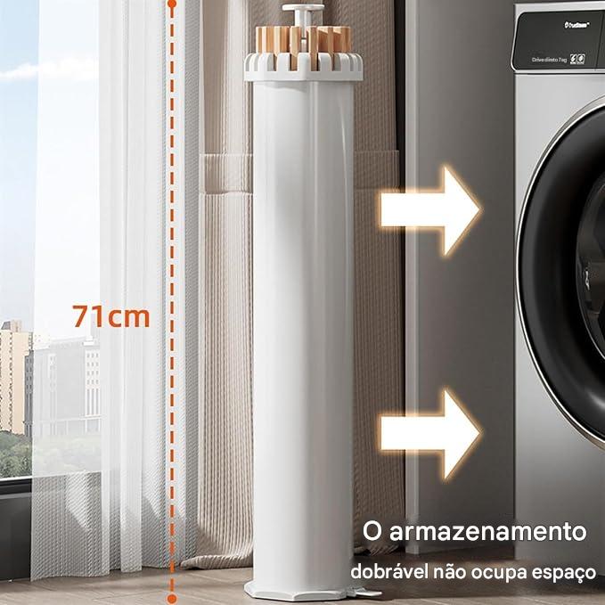 Varal Portátil Dobrável Para Roupas - Com 16 hastes